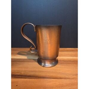 Glencroft Copper Stein Mug 5" Monogramed With "S"